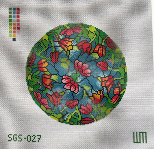 Spring Gate Stitchery Tulip Stained Glass