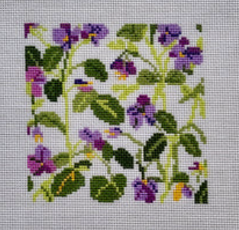 Otter Needlepoint - Violet Garden
