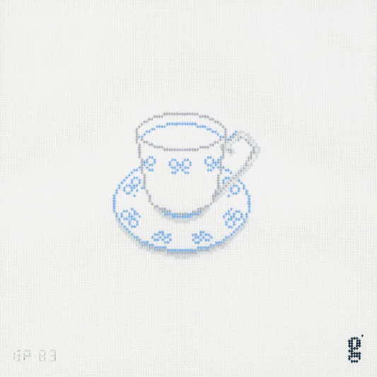 GoodPoint Blue Bow Teacup