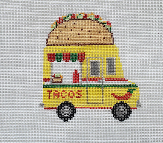 Silver Stitch Needlepoint - Taco Truck