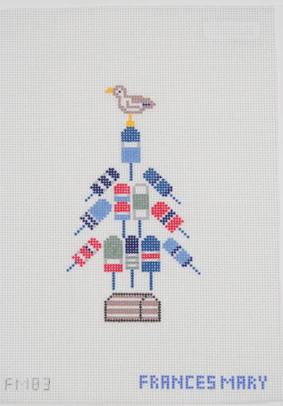 Frances Mary Needlepoint - Buoyed By the Holidays