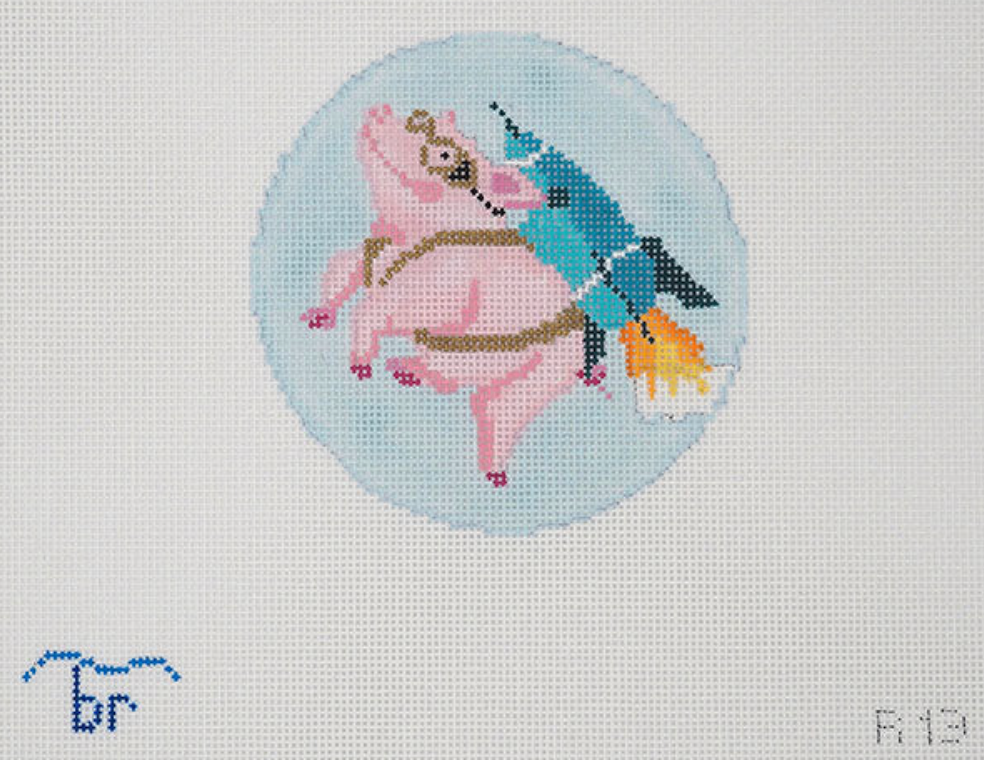Blue Ridge Stitchery Rocket Pig