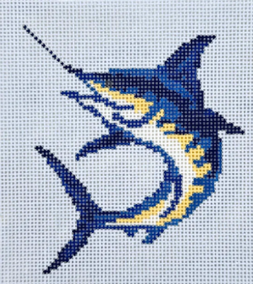 Lookout Needlepoint - Blue Marlin