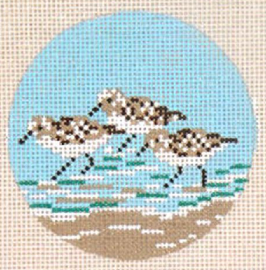 Needle Crossings - Sandpiper Trio Ornament