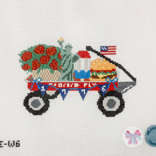 The Stitching Sue Patriotic Wagon