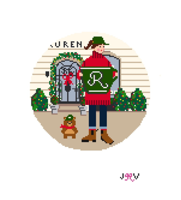 Jennifer Vallez - Ralph's Holiday Large Round