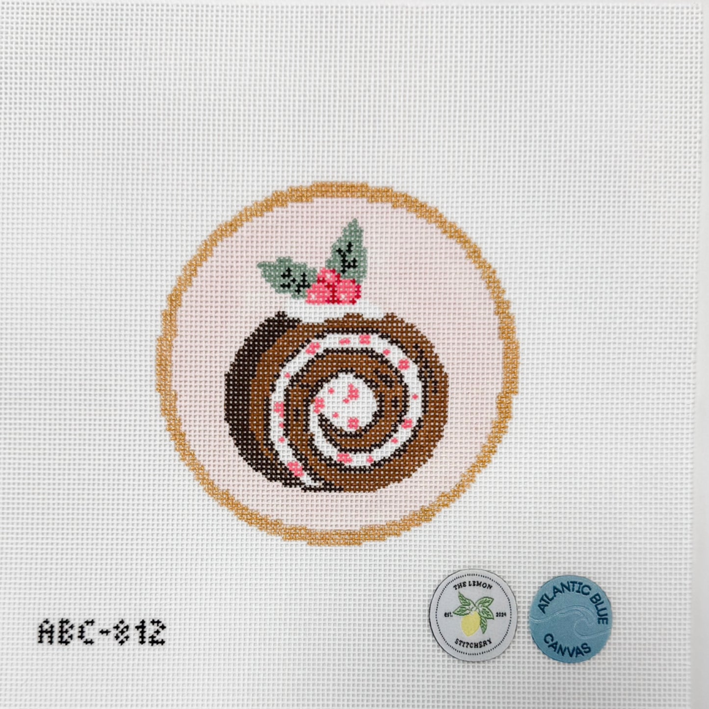 Lemon Stitchery Peppermint Roll Round