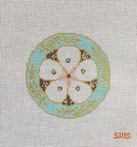 Stitching With Stacey - Turquoise Oyster Plate