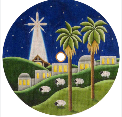 Rebecca Woods - Nativity Mini Tree Skirt