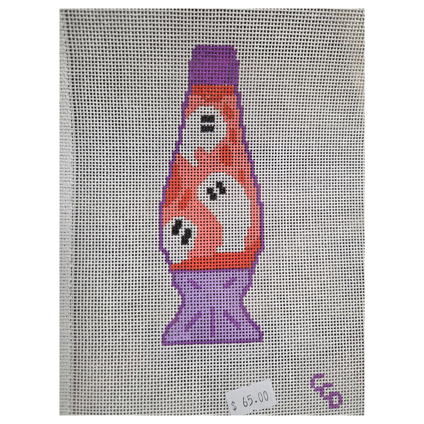 Ghost Lava Lamp Needlepoint Canvas