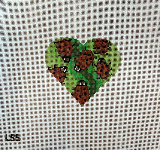 Let's Stitch Studio Ladybug Heart
