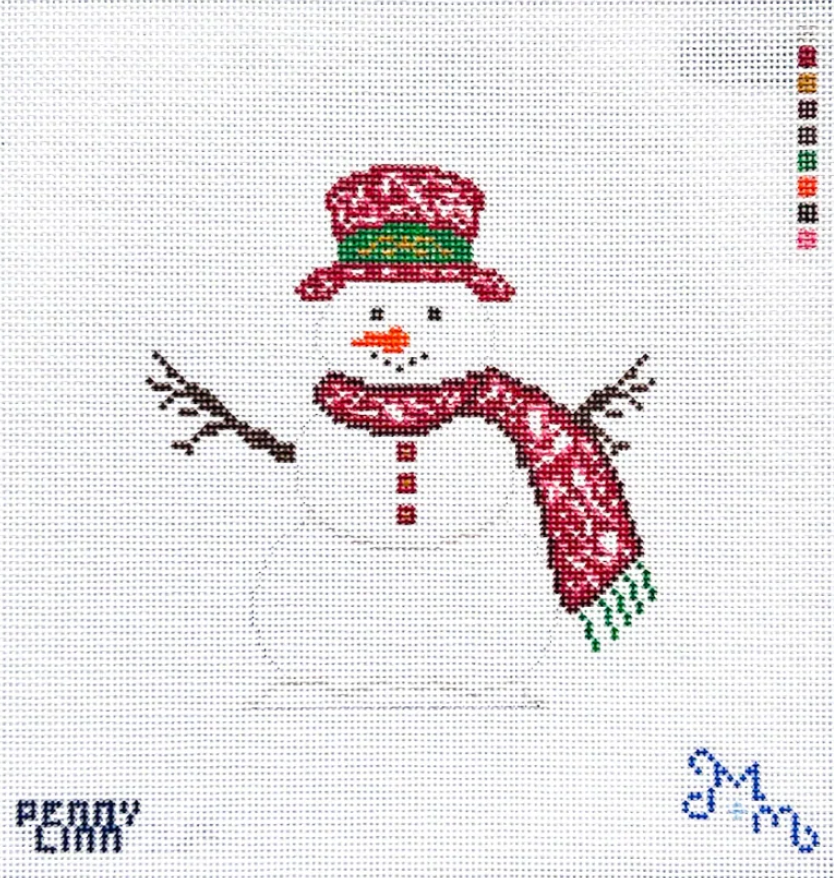 Marie and Maxwell - Chinoiserie Snowman Red