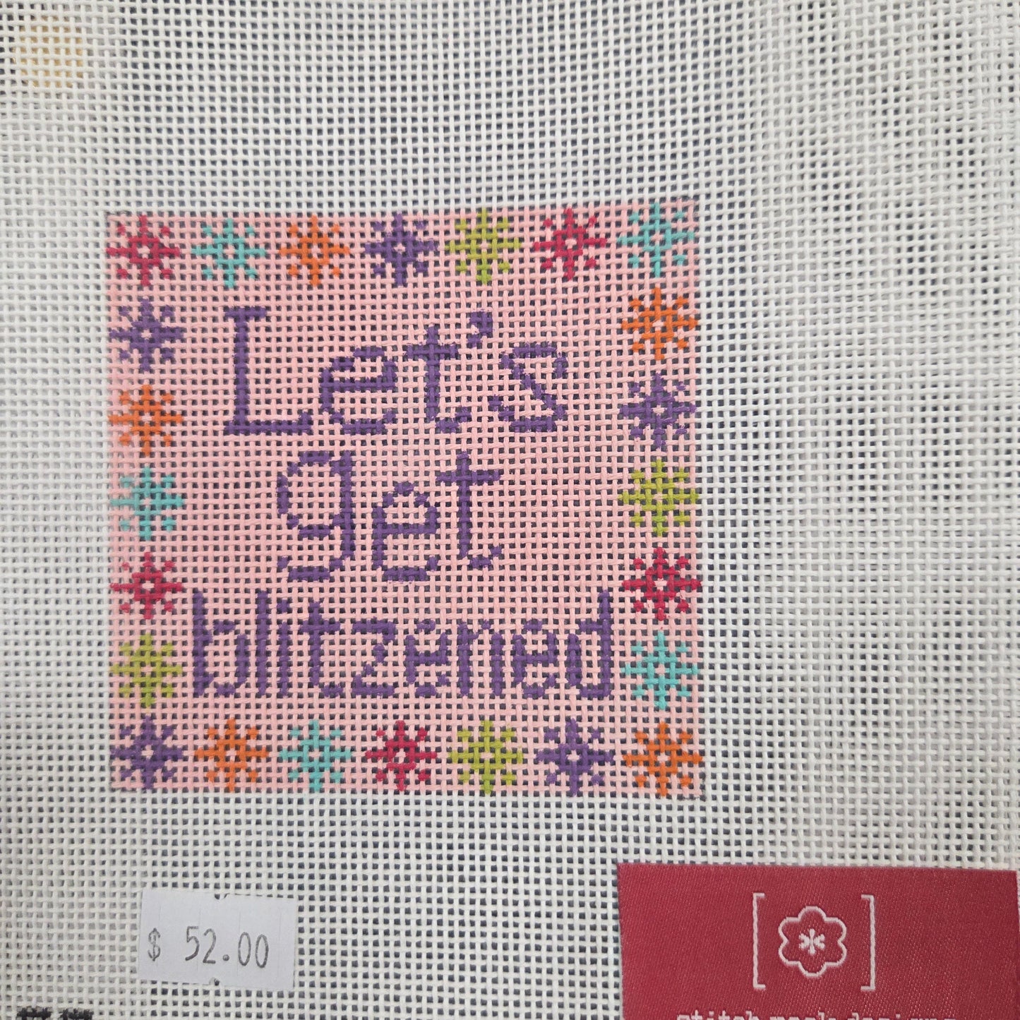 Let's Get Blitzened Needlepoint Canvas