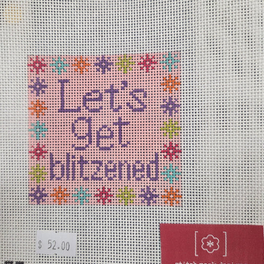 Let's Get Blitzened Needlepoint Canvas