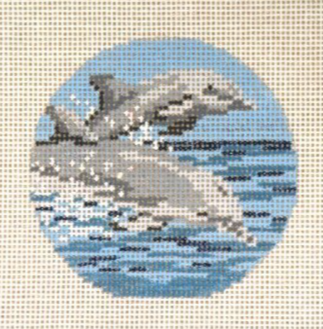 Needle Crossings - Dolphin Ornament