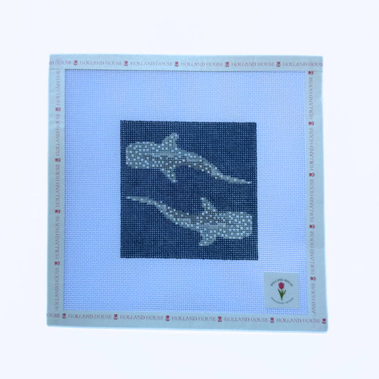 Holland House Needlepoint - Whale Sharks