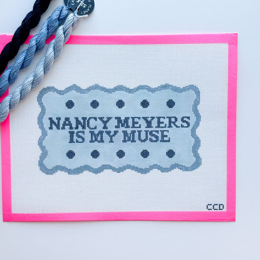Nancy Meyers Needlepoint Pillow Canvas 13 Mesh 10x6