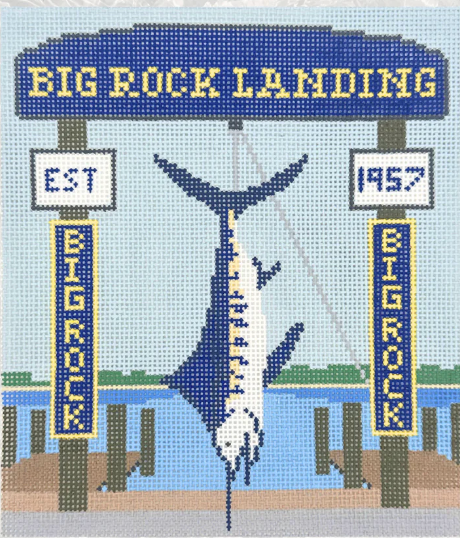 Lookout Needlepoint Big Rock Weigh Station