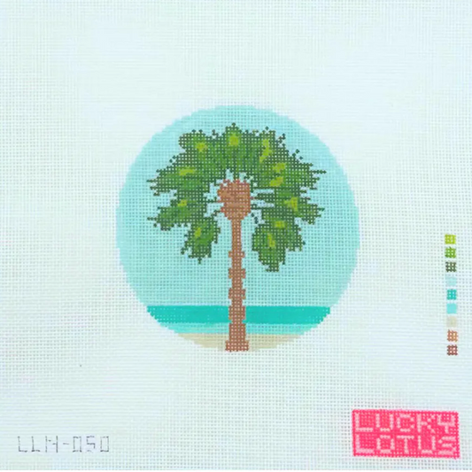Lucky Lotus Needlepoint - Palm Tree