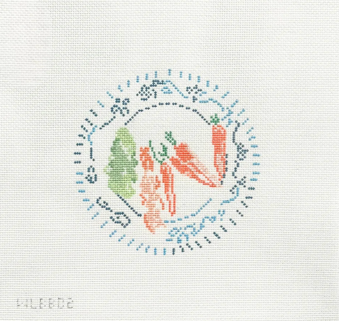 With Love by Bug - Blue and White Veggie Plate