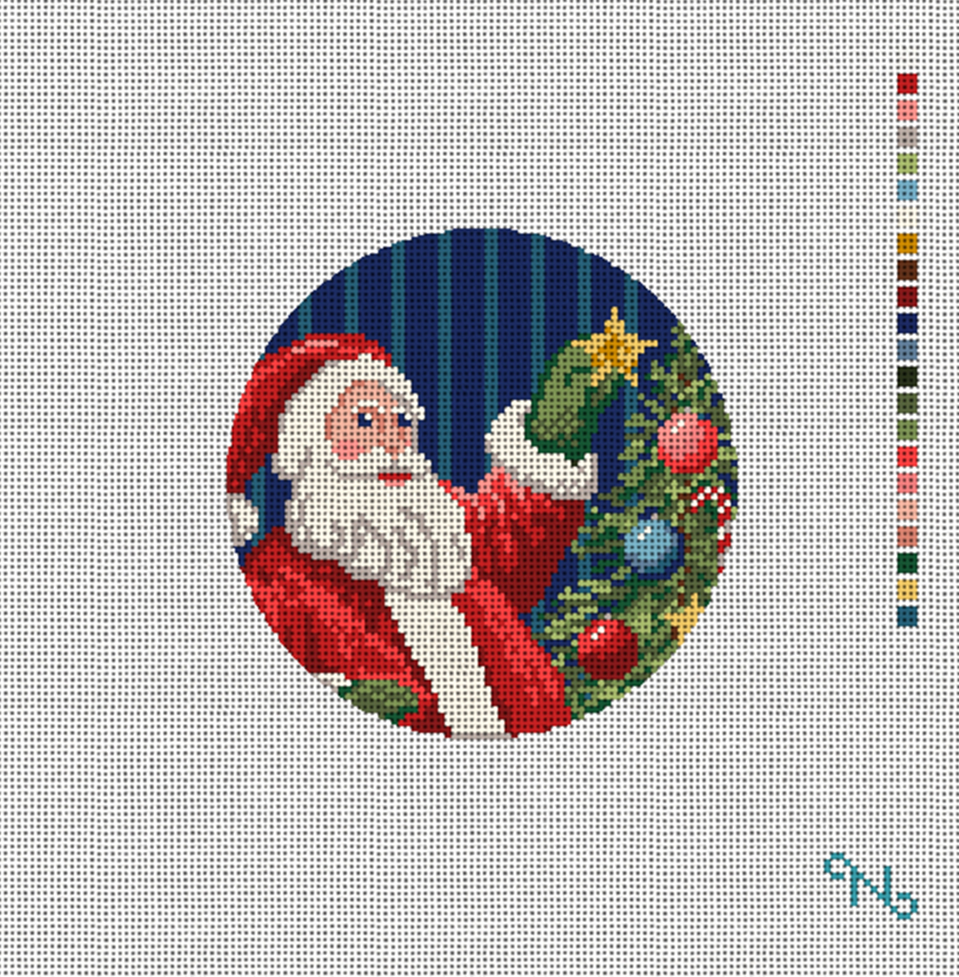 Needlepaint - Santa's Wink