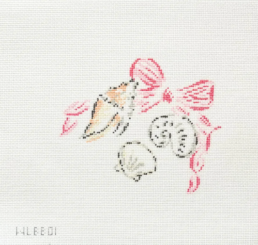 With Love by Bug -Seashell with Pink Bow