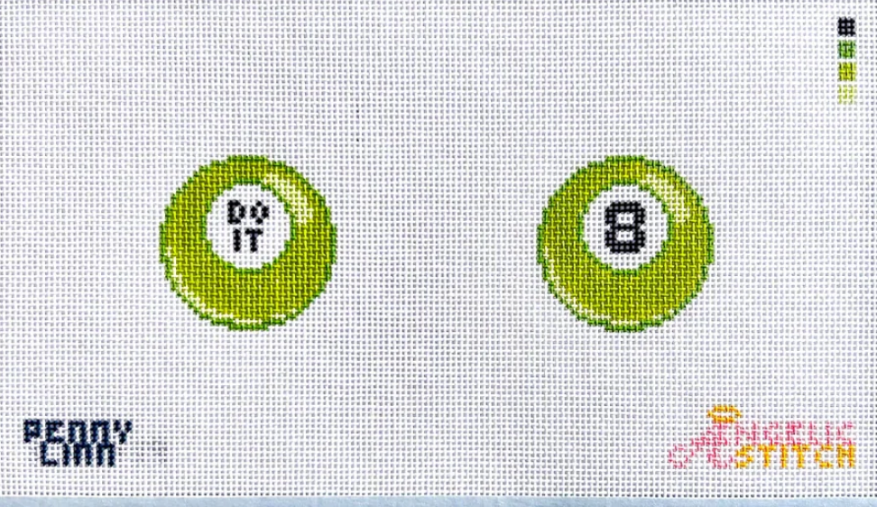 The Angelic Stitch - Mini 8 Ball Green Do It