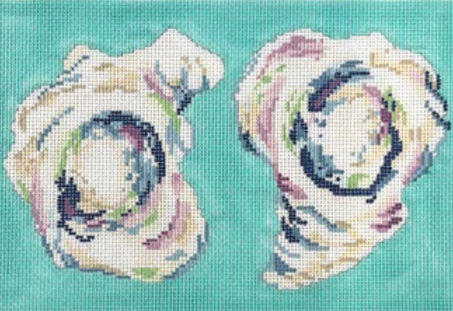 Bradley Needlepoint Company - Two Oysters Clutch