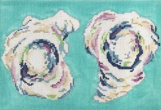 Bradley Needlepoint Company - Two Oysters Clutch