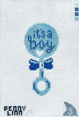 Sharkey Stitches - It's a Boy Rattle