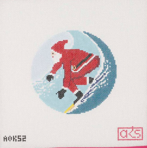 Ann Kaye Studio - Surfing Santa
