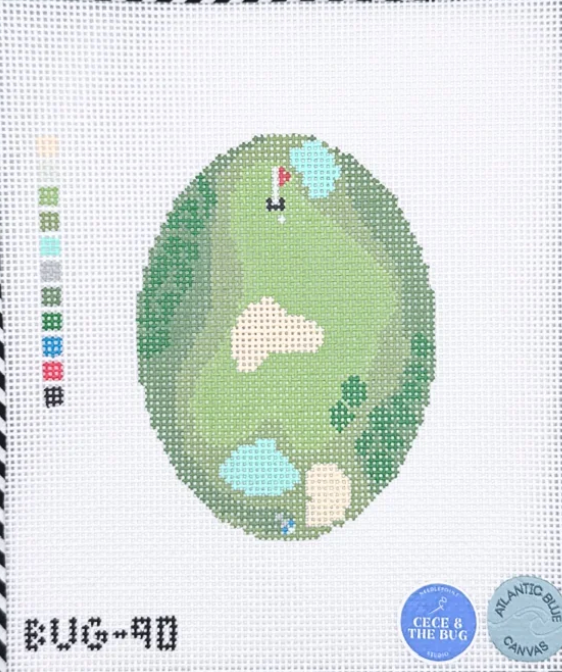 Cece & the Bug - Golf From Above Oval