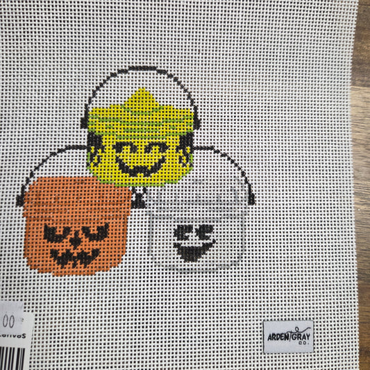 Treat Buckets Needlepoint Canvas