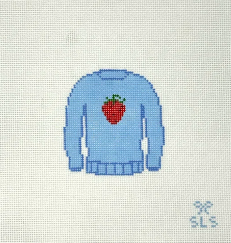 SLS Needlepoint - Strawberry Sweater