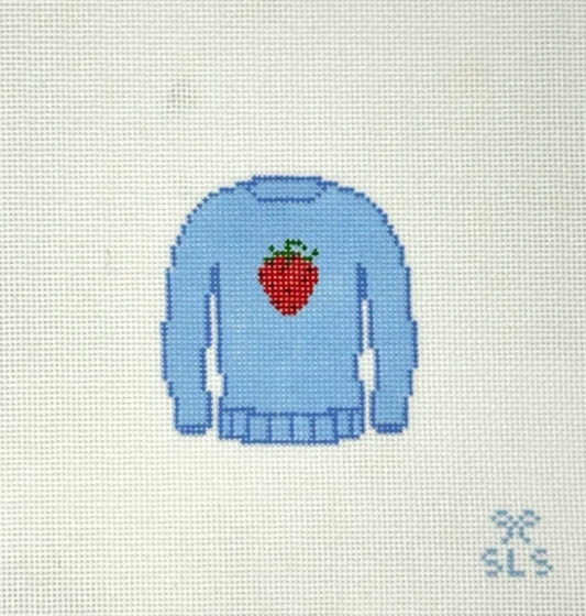 SLS Needlepoint - Strawberry Sweater