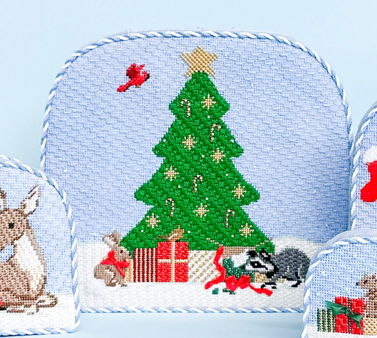 Stitch Style - Christmas Forest Backdrop