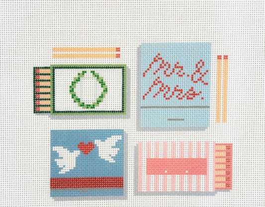 Ivy Thread Needlepoint - Wedding Matchbox