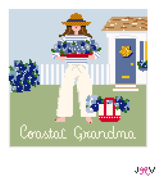 JV147 - Coastal Grandma Needlepoint Canvas
