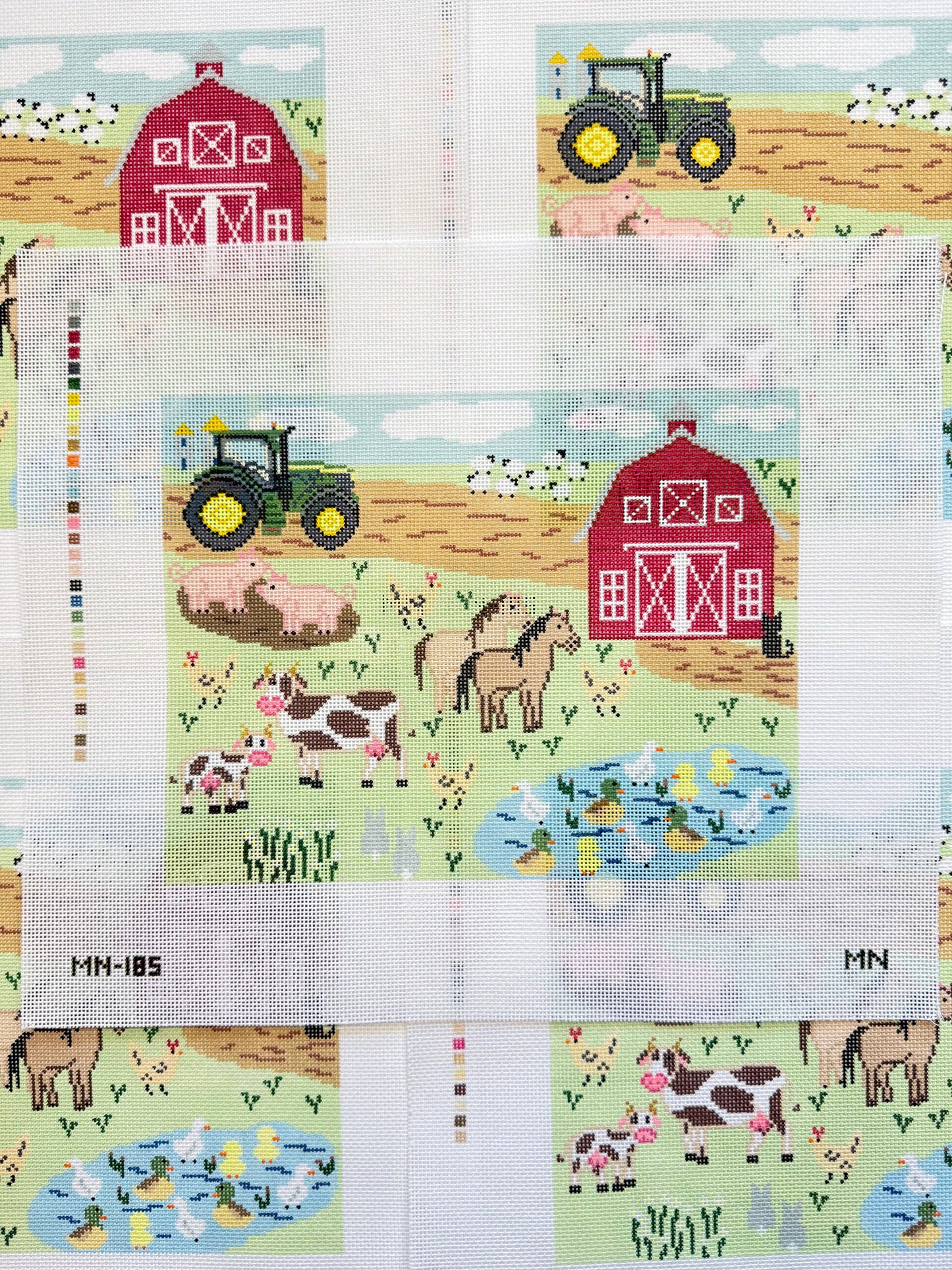 Magnolia Needlepoint - Barnyard Farm Scene