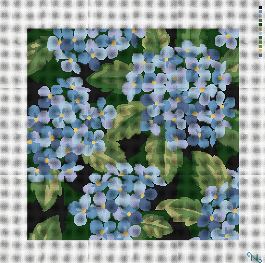 Needlepaint - Hydrangea